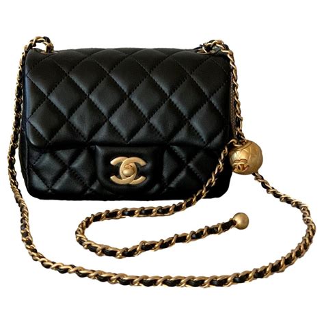 chanel mini flap bag lambskin black|Chanel small flap bag price.